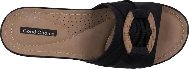 Gc Shoes Women's Ellen Comfort Slip On Wedge Sandals - Image 4