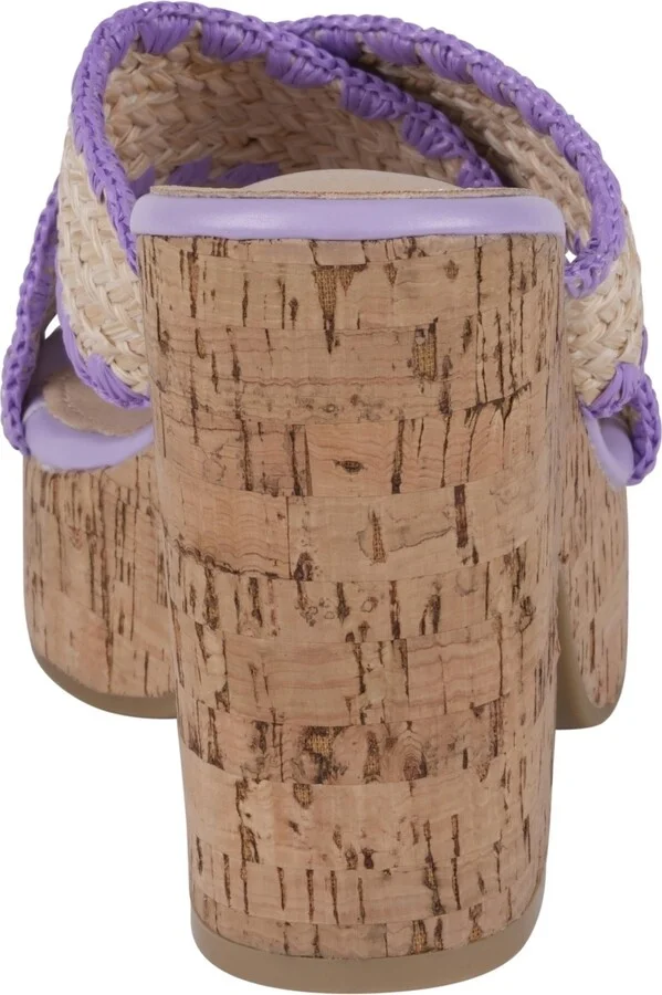 Gc Shoes Women's Elsa Woven Cork Heel Platform Sandals - Image 3