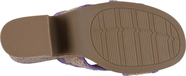 Gc Shoes Women's Elsa Woven Cork Heel Platform Sandals - Image 5