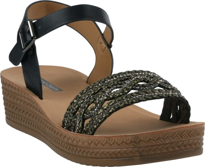 Gc Shoes Women's Fay Embellished Wedge Sandals