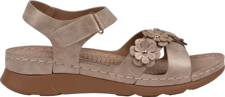 Gc Shoes Women's Faye Floral Strappy Flat Sandals - Image 6