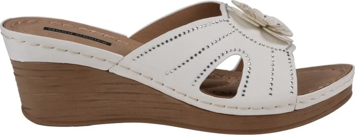 Gc Shoes Women's Fiora Floral Wedge Sandals - Image 2