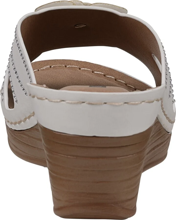 Gc Shoes Women's Fiora Floral Wedge Sandals - Image 3