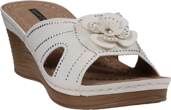 Gc Shoes Women's Fiora Floral Wedge Sandals