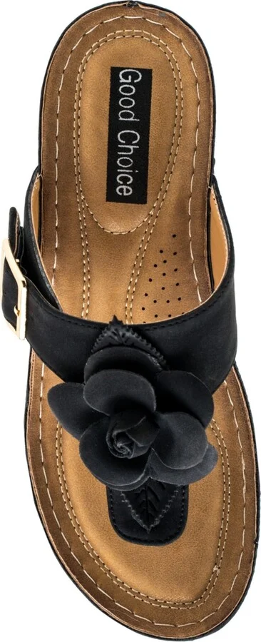 Gc Shoes Women's Flora Rosette Wedge Sandals - Image 4