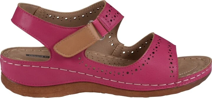 Gc Shoes Women's Foster Perforated Double Band Flat Sandals - Image 6