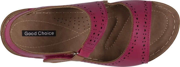 Gc Shoes Women's Foster Perforated Double Band Flat Sandals - Image 8