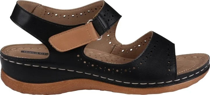 Gc Shoes Women's Foster Perforated Double Band Flat Sandals - Image 10