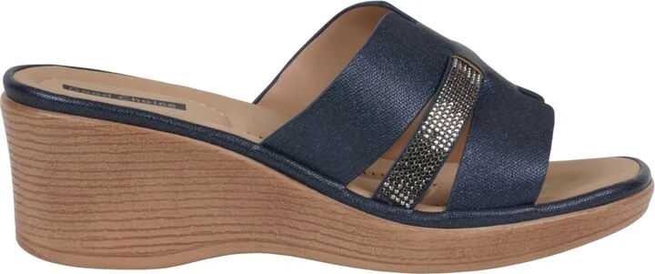 Gc Shoes Women's Frances Embellished Wedge Sandals - Image 2