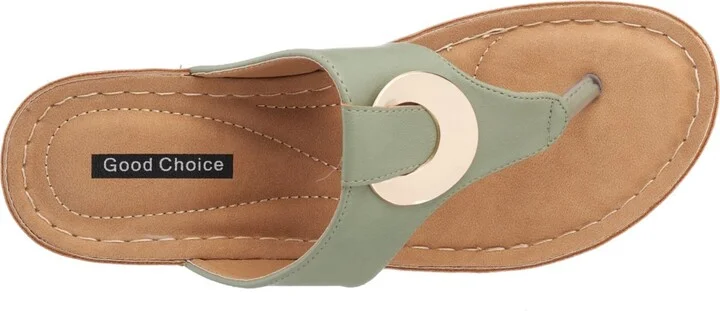 Gc Shoes Women's Genelle Thong Wedge Sandals - Image 4