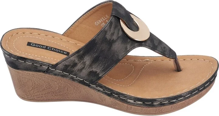 Gc Shoes Women's Genelle Thong Wedge Sandals - Image 6