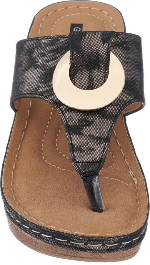 Gc Shoes Women's Genelle Thong Wedge Sandals - Image 7