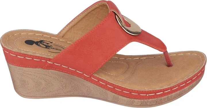 Gc Shoes Women's Genelle Thong Wedge Sandals - Image 10