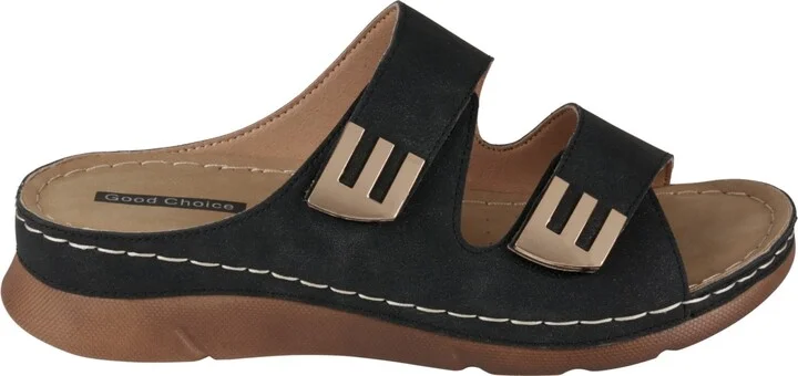 Gc Shoes Women's Gretchen Double Strap Footbed Flat Sandals - Image 2