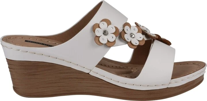 Gc Shoes Women's Halia Floral Wedge Sandals - Image 2