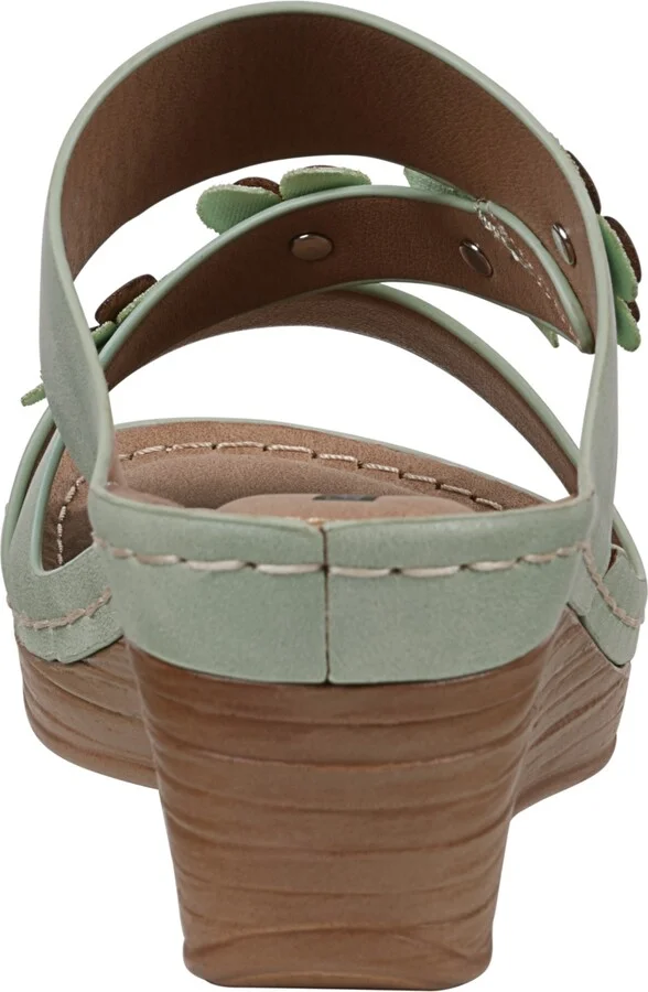 Gc Shoes Women's Halia Floral Wedge Sandals - Image 7