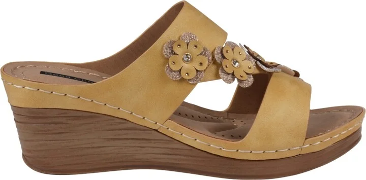 Gc Shoes Women's Halia Floral Wedge Sandals - Image 10