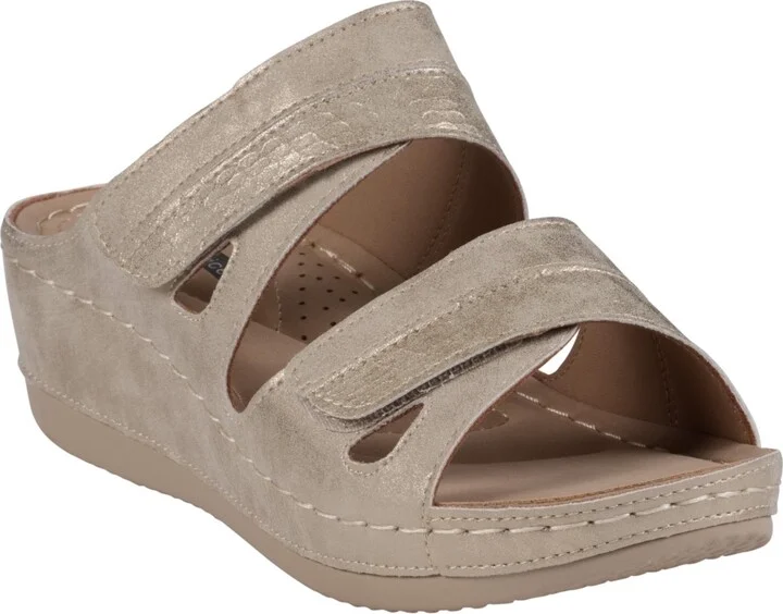 Gc Shoes Women's Havana Double Band Wedge Sandals