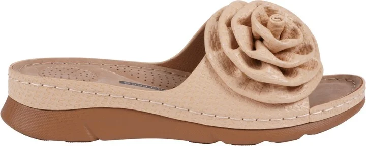 Gc Shoes Women's Honey Flower Rosette Flat Sandals - Image 2