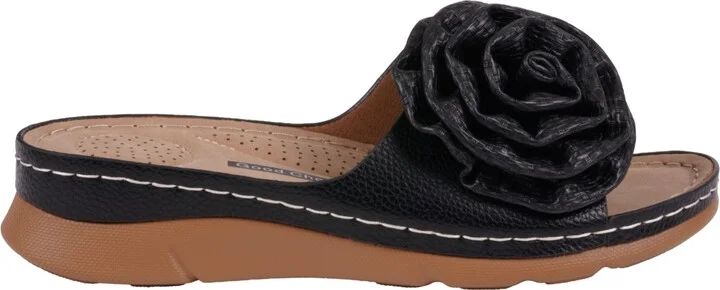 Gc Shoes Women's Honey Flower Rosette Flat Sandals - Image 6