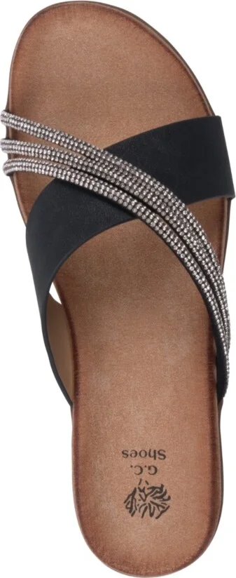 Gc Shoes Women's Iris Embellished Asymmetrical Flat Sandals - Image 4
