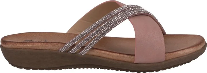 Gc Shoes Women's Iris Embellished Asymmetrical Flat Sandals - Image 6