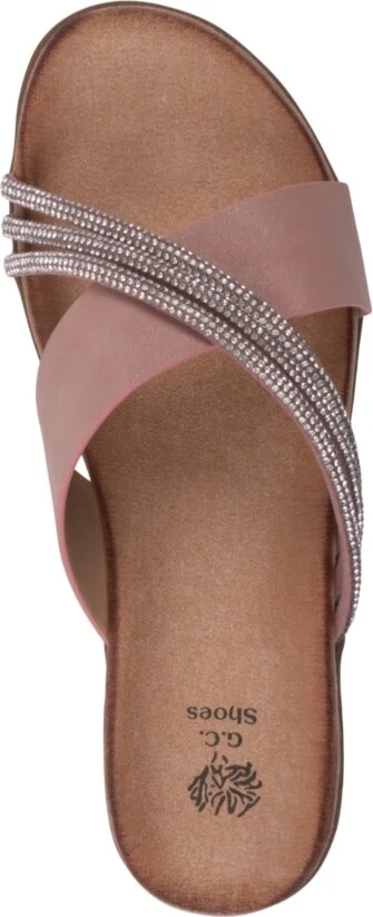 Gc Shoes Women's Iris Embellished Asymmetrical Flat Sandals - Image 8