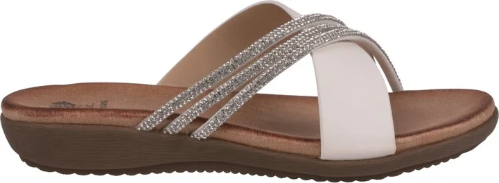 Gc Shoes Women's Iris Embellished Asymmetrical Flat Sandals - Image 10