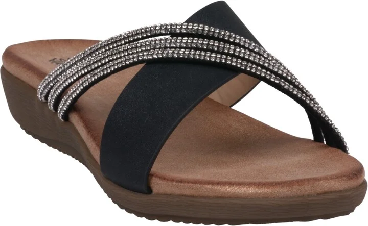 Gc Shoes Women's Iris Embellished Asymmetrical Flat Sandals