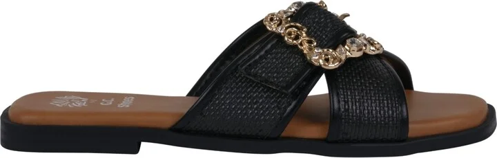 Gc Shoes Women's Ivy Embellished Buckle Slide Flat Sandals - Image 2