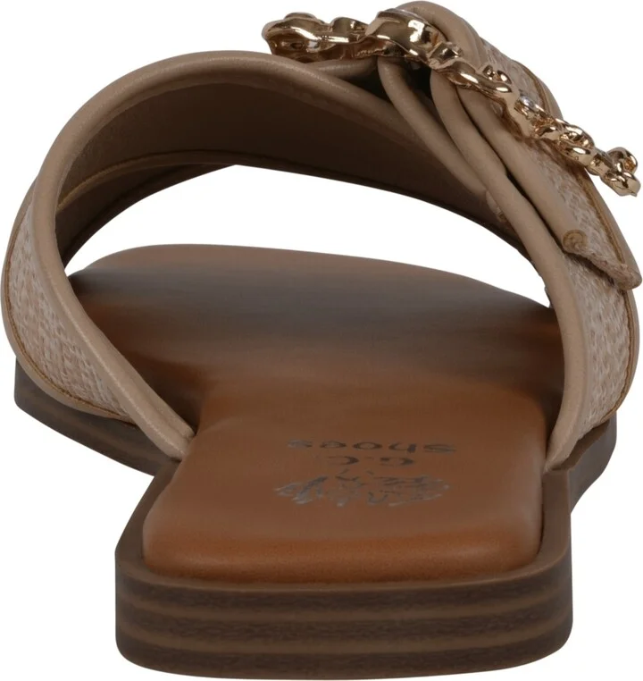 Gc Shoes Women's Ivy Embellished Buckle Slide Flat Sandals - Image 7