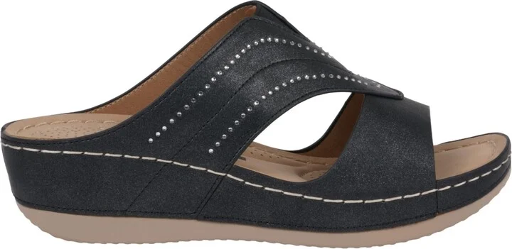 Gc Shoes Women's Johanna Embellished Wedge Sandals - Image 2