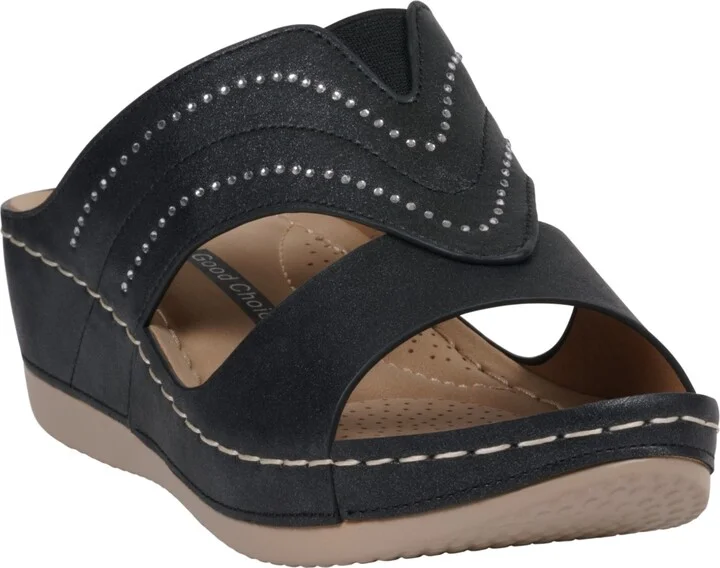 Gc Shoes Women's Johanna Embellished Wedge Sandals