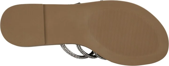 Gc Shoes Women's Jolie Strappy Embellished Slip On Flat Sandals - Image 5