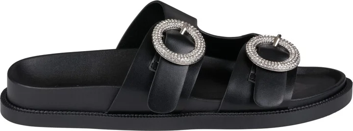 Gc Shoes Women's Jordyn Double Band Embellished Slide Footbed Sandals - Image 2