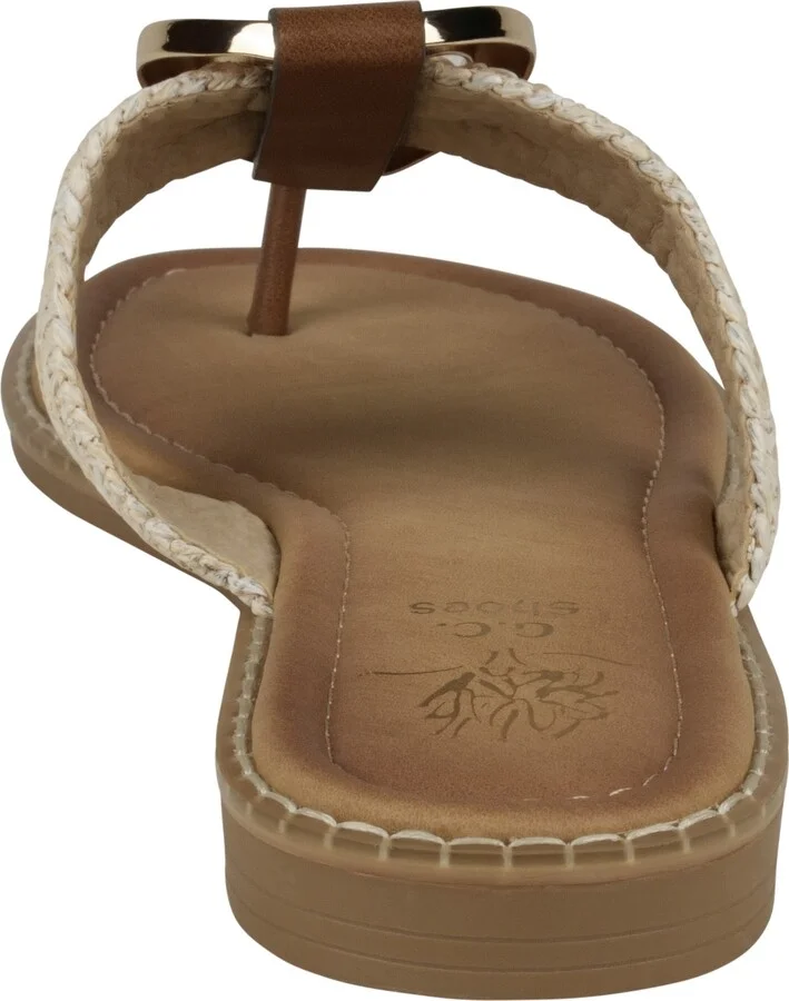 Gc Shoes Women's Jovie Woven Thong Flat Sandals - Image 3
