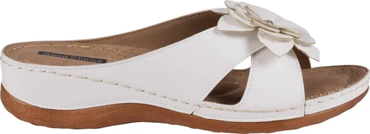 Gc Shoes Women's Joy Flower Rosette Comfort Sandals - Image 6