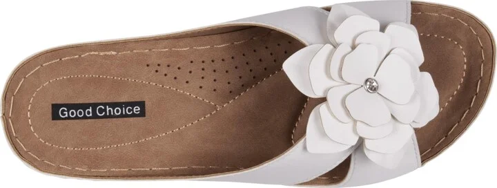 Gc Shoes Women's Joy Flower Rosette Comfort Sandals - Image 8