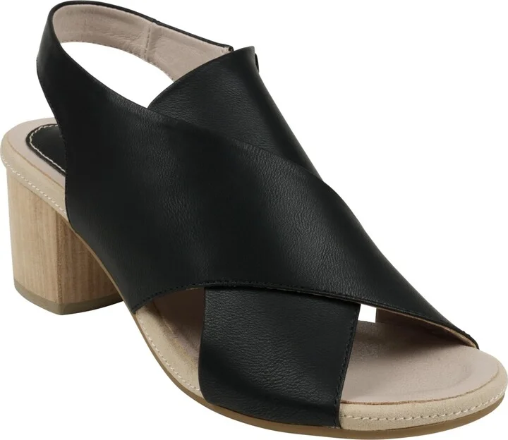 Gc Shoes Women's Keefa Cross Strap Slingback Heeled Sandals