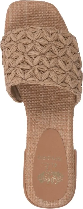 Gc Shoes Women's Kendra Woven Single Band Flat Sandals - Image 4