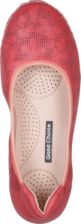 Gc Shoes Women's Kiana Perforated Round Toe Flats - Image 4