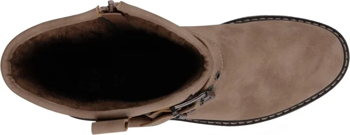 Gc Shoes Women's Knox Buckle Lug Sole Block Heel Mid Calf Boots - Image 9
