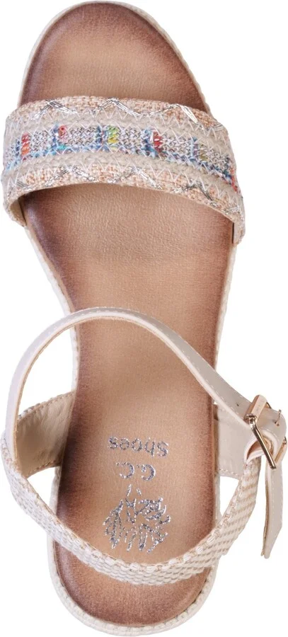 Gc Shoes Women's Lauren Espadrille Wedge Sandals - Image 4