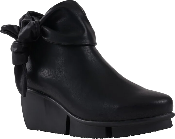 Gc Shoes Women's Lavan Bow Detail Ankle Boots