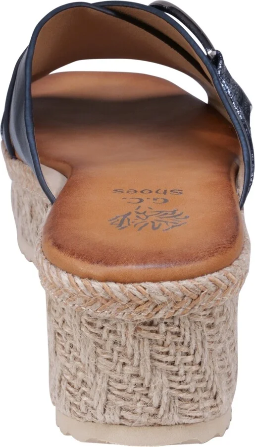 Gc Shoes Women's Lindsey Strappy Platform Slide Sandals - Image 3