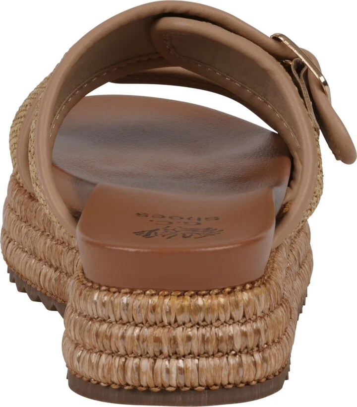 Gc Shoes Women's Lorena Woven Double Band Slide Platform Sandals - Image 7