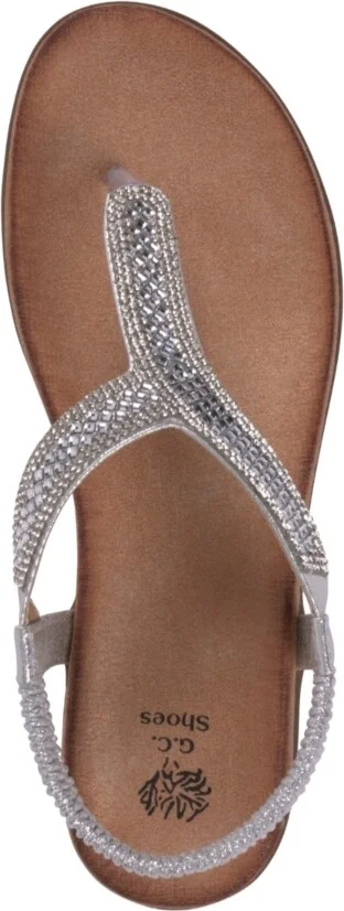 Gc Shoes Women's Lori Embellished Flat Sandals - Image 4