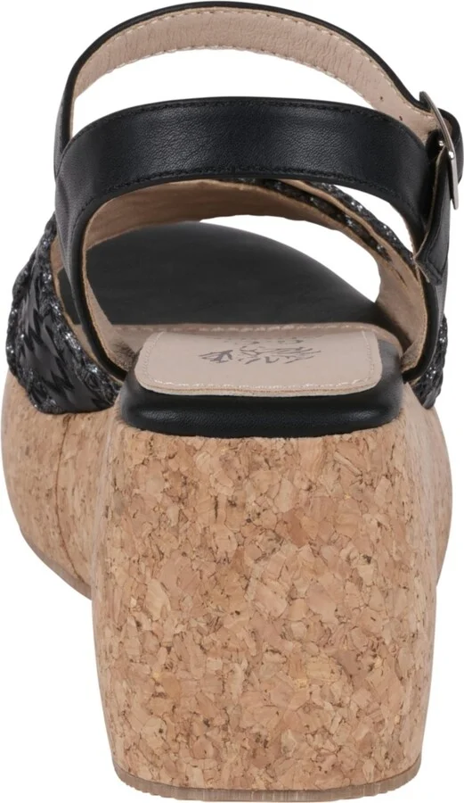 Gc Shoes Women's Lucy Woven Cork Platform Wedge Sandals - Image 3