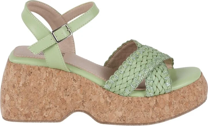 Gc Shoes Women's Lucy Woven Cork Platform Wedge Sandals - Image 10