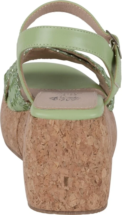 Gc Shoes Women's Lucy Woven Cork Platform Wedge Sandals - Image 11